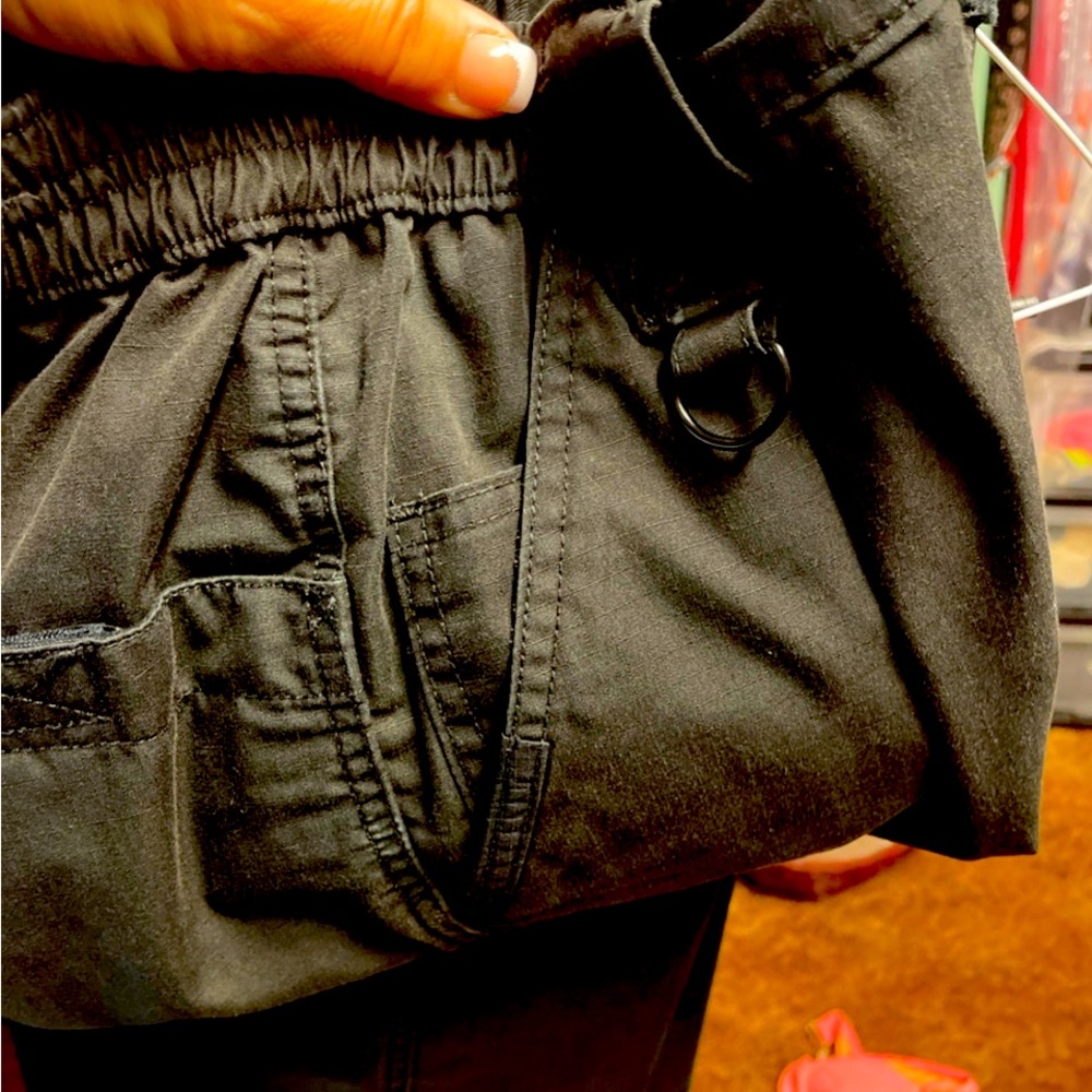 Propper uniform pants hemmed to 30" unisex black cargo